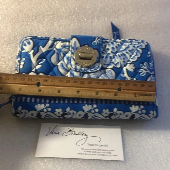 Vera Bradley blue wallet - Picture 3 of 12